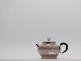 虚扁泡茶银壶
