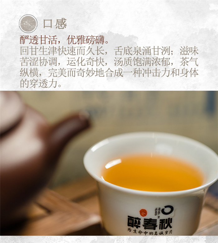 云南白药茶叶醉春秋普洱茶新时代2019